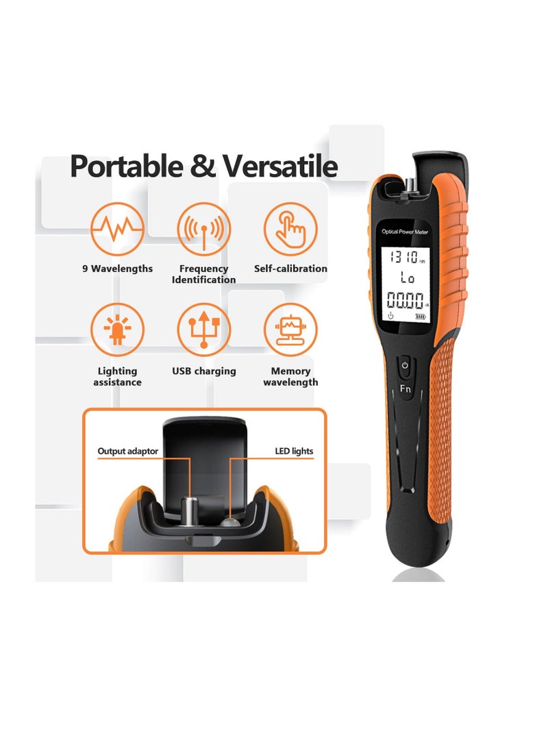 Generic Mini Optic Fiber Cable Tester, Fiber Optic Tools with 400mAh Lithium Battery, Optical Fiber Power Meter for FC/SC/ST Universal Connector, Fiber Optic Light Meter  - Image 2