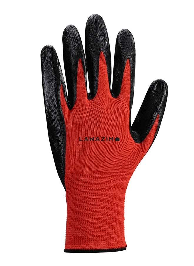 LAWAZIM - 3-Pairs Cotton Working Gloves - Red - Image 1