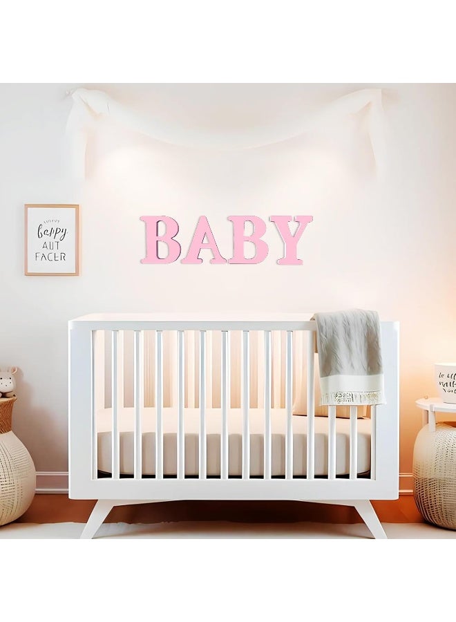 TPGP 6 Inch Pink Wood Letter T For Wall Decor - Image 4