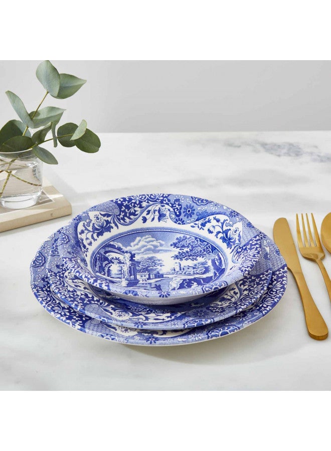 Spode Blue Italian Cereal Bowl | Set of 4 | Oatmeal, Cereal, and Rice Bowl | Made of Earthenware | 6.5-Inches | Dishwasher and Microwave Safe | Made in England - Image 4