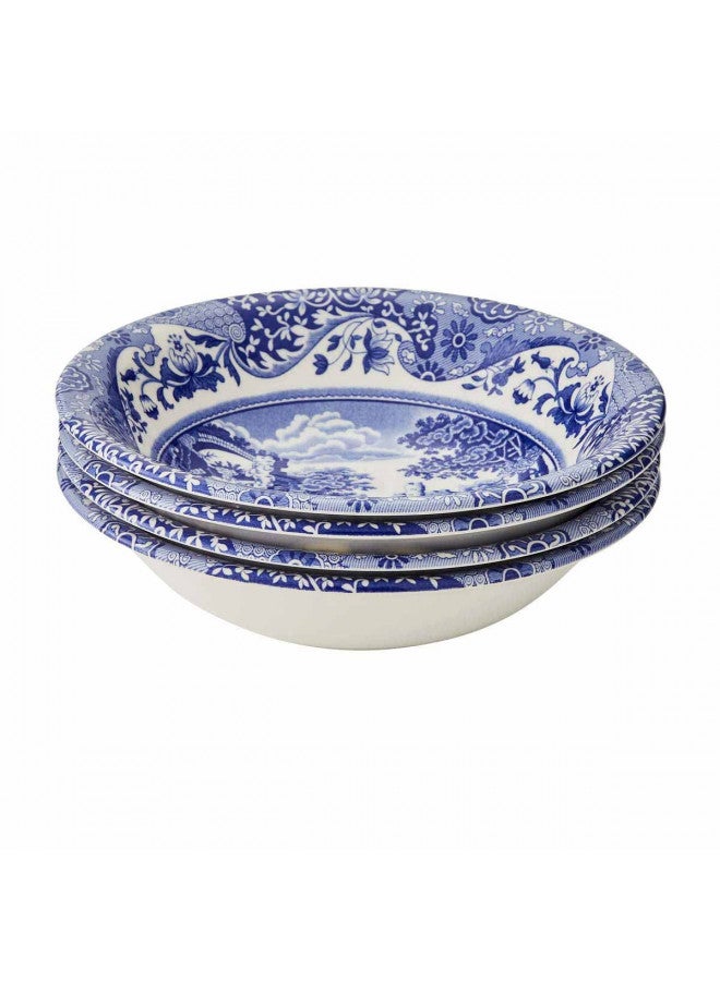 Spode Blue Italian Cereal Bowl | Set of 4 | Oatmeal, Cereal, and Rice Bowl | Made of Earthenware | 6.5-Inches | Dishwasher and Microwave Safe | Made in England - Image 3
