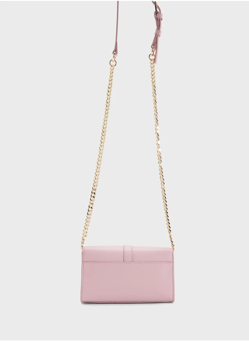 تومي هيلفيغر HERITAGE MINI CROSSBODY BAG WITH CHAIN