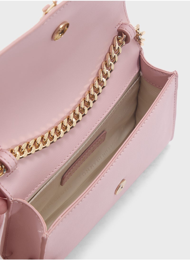 TOMMY HILFIGER HERITAGE MINI CROSSBODY BAG WITH CHAIN  - Image 5
