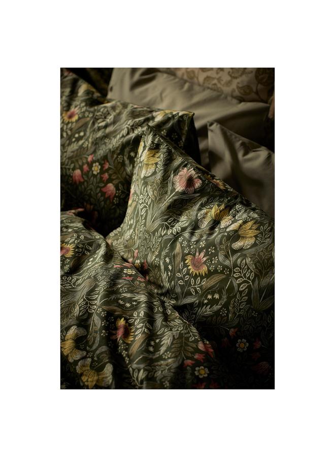 erorex Duvet cover and pillowcase, dark green/multicolour, 150x200/50x80 cm - Image 4