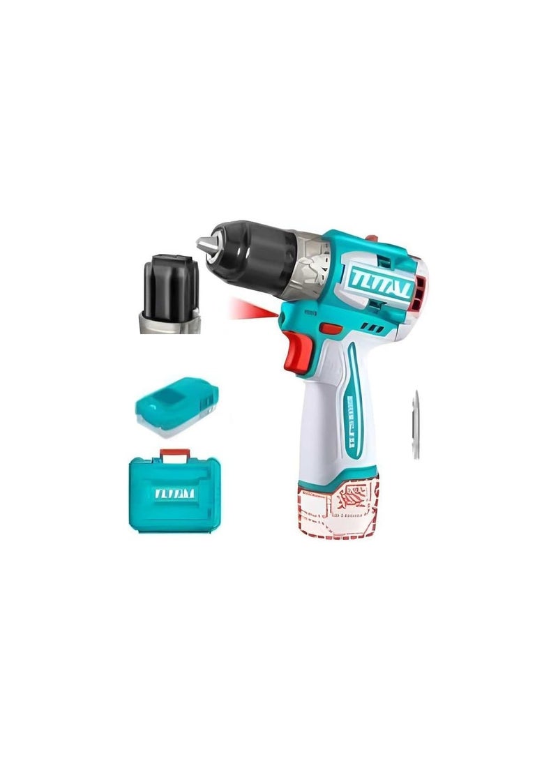 TOTAL compact brushless cordless drill 16 V charger + 2 batteries - Image 1