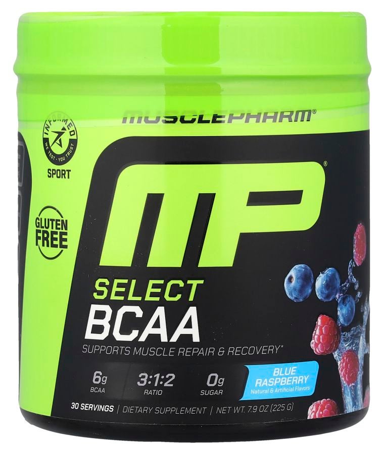 MusclePharm Select BCAA Blue Raspberry 7.9 oz (225 g)