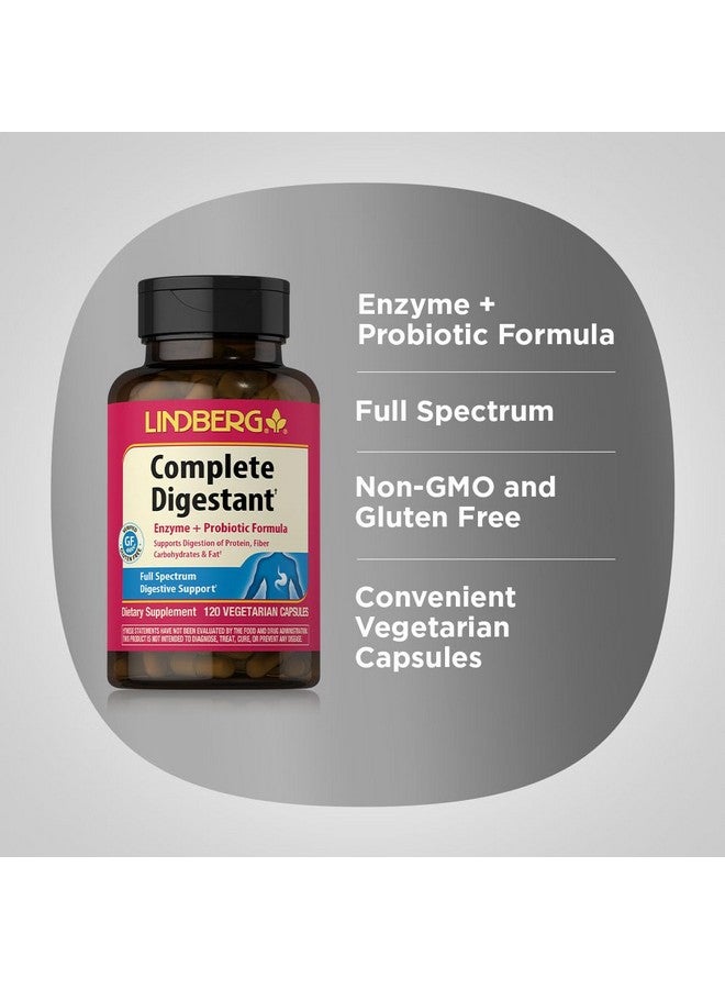 Lindberg Complete Digestant Multi-Enzyme Formula with Pancreatin and Betain Hydrochloride, 120 Capsules - Image 4
