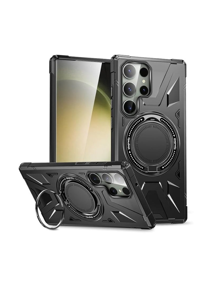 general Samsung Galaxy S23FE S23Ultra S23Plus S23 Magnetic Case Shockproof Wireless Charging Compatible Lens Case - Image 1