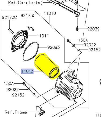 Kawasaki Teryx KRX 1000 OEM Air Filter 11013-0782 - Image 2