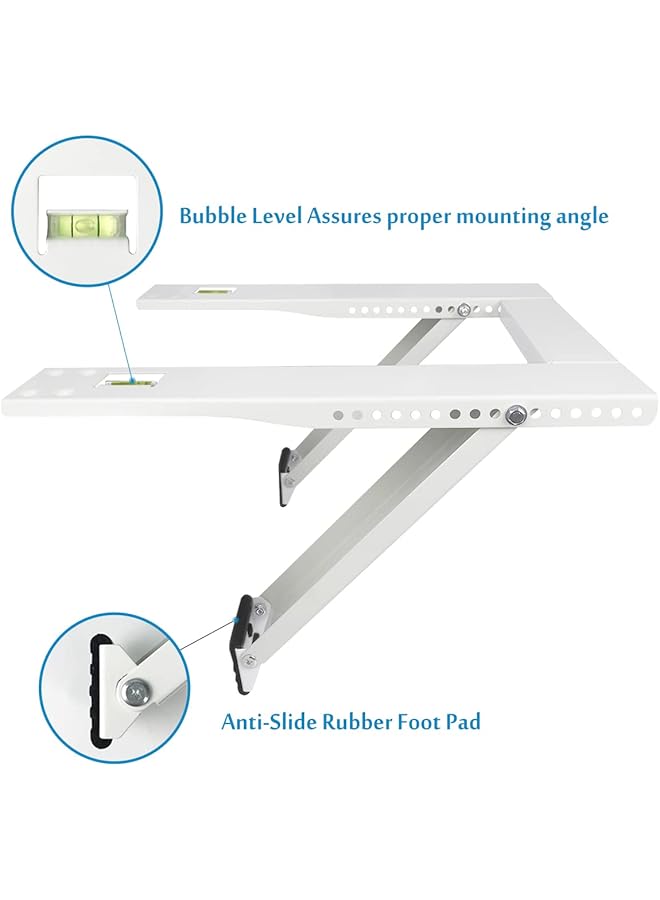 erorex Air Conditioner Bracket Window Ac Support Brackets Heavy Duty With 2 Arms Up To 180 Lbs For 12000 To 24000 Btu Ac Units - Image 2