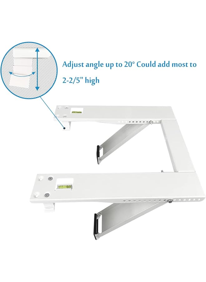 erorex Air Conditioner Bracket Window Ac Support Brackets Heavy Duty With 2 Arms Up To 180 Lbs For 12000 To 24000 Btu Ac Units - Image 3