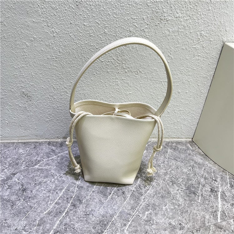 Yahe Soft Leather Bucket Bag Women'S 2022 New Popular Niche Fashionable Litchi Pattern Shoulder Handheld Commuting Armpit - Image 1