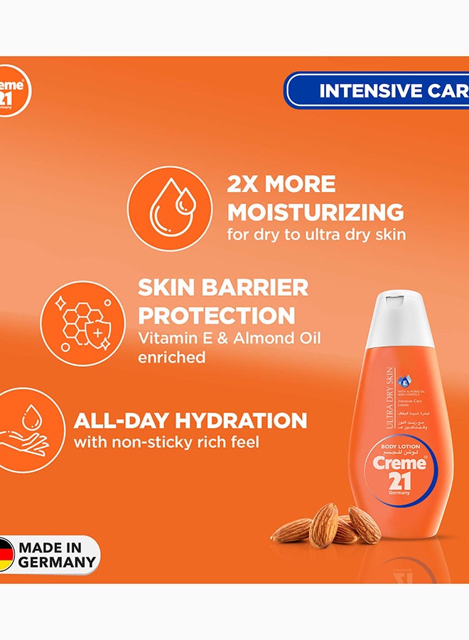 Creme 21 Body Lotion for Dry to Ultra Dry Skin - 600 ml | Deep Moisturization with Vitamin E & Almond Oil | Hydrating Formula for 24H Moisture Skin Care | Lightweight & Non Sticky | Made in Germany - Image 3