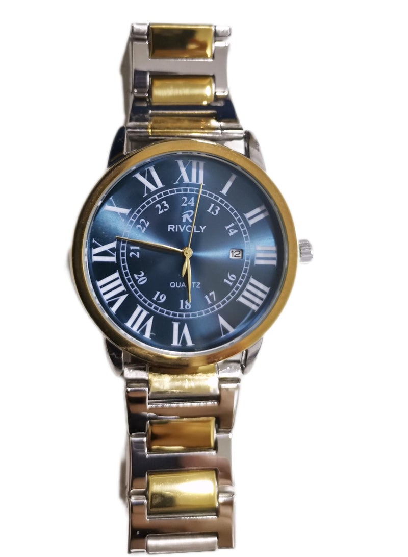 ريفولي ساعة رجال عصرية مع التاريخ ستانلس استيل ضد الماء - Image 1