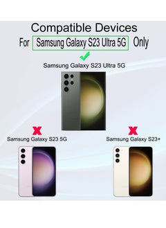 Ibywind Screen Protector For Samsung Galaxy S23 Ultra 5g 6.8 Inches With 2pcs Flexible Tpu Film 1pc Camera Lens Protector 1pc Backing Carbon Fiber Film Fingerprint Reader Easy To Install  - Image 2