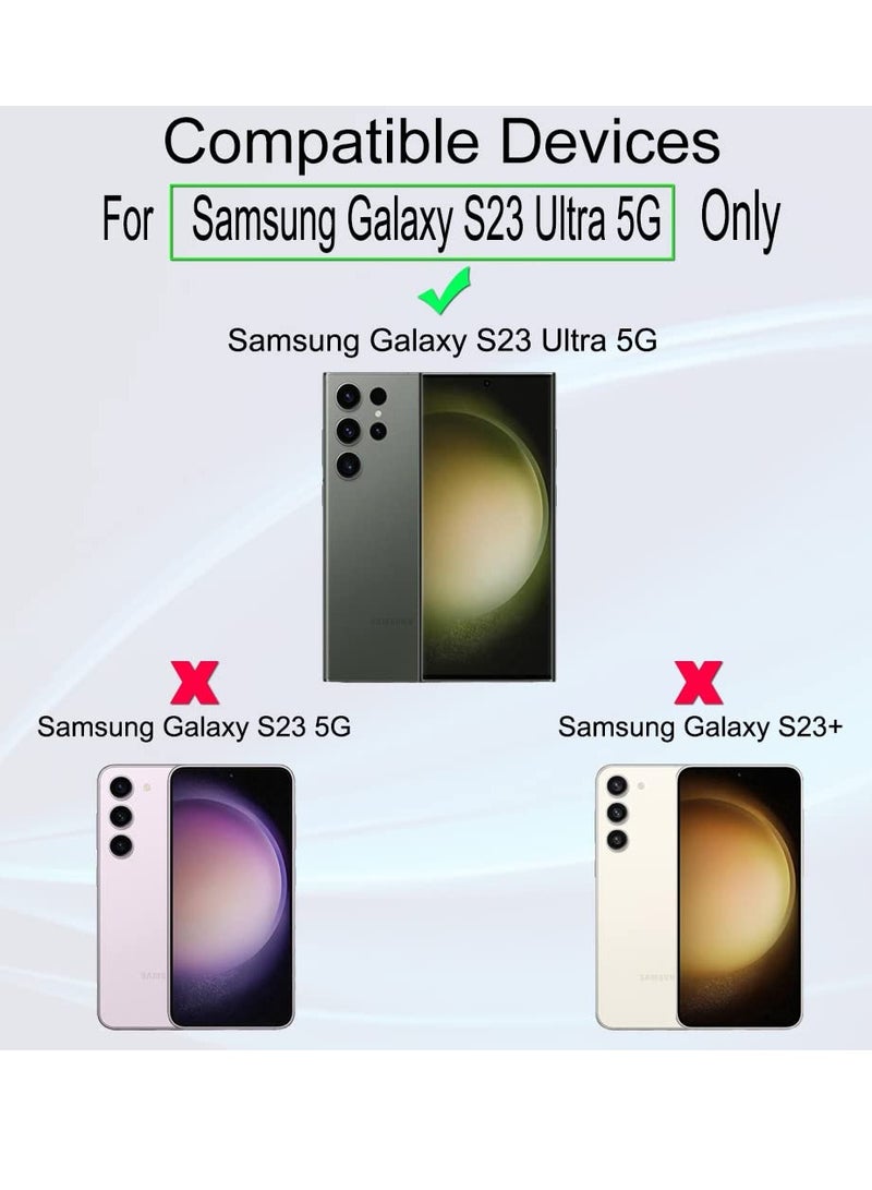 Ibywind Screen Protector For Samsung Galaxy S23 Ultra 5g 6.8 Inches With 2pcs Flexible Tpu Film 1pc Camera Lens Protector 1pc Backing Carbon Fiber Film Fingerprint Reader Easy To Install - Image 2