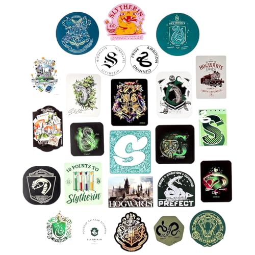 Conquest Journals Harry Potter Slytherin Hogwarts House Sticker Set, 5 Hologram Stickers, Waterproof, UV & Scratch-Resistant, Decals for Laptops, Water Bottles & More, Officially Licensed (60-Count) - Image 4