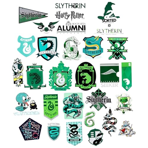 Conquest Journals Harry Potter Slytherin Hogwarts House Sticker Set, 5 Hologram Stickers, Waterproof, UV & Scratch-Resistant, Decals for Laptops, Water Bottles & More, Officially Licensed (60-Count) - Image 3