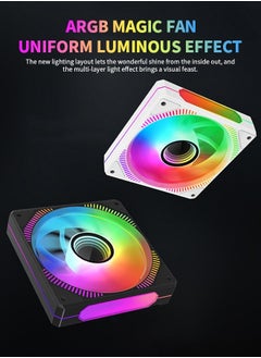 havit Cpu Cooling Fan Intelligent Adjustment PC Radiator 4pin Intelligent Temperature Control High Speed Low Noise Suitable for Desktop Computer/Asus/HP/Lenovo/Windows  - Image 4