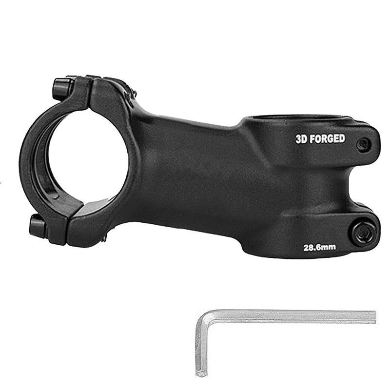 Osagie Bike Stem, Aluminum Alloy Mtb Stem, Mountain Bike Stem For 28.6Mm (1-1/8"") Handlebar Of Bicycle, Road Bike, Mtb, Bmx, Cycling (Black, 10 31.8X28.6X90Mm) - Image 1