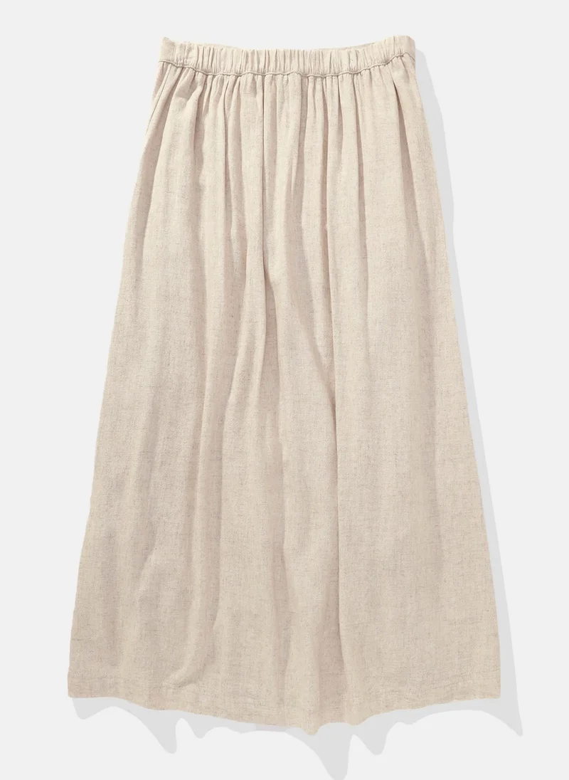 American Eagle High Waist Front Button Skirt