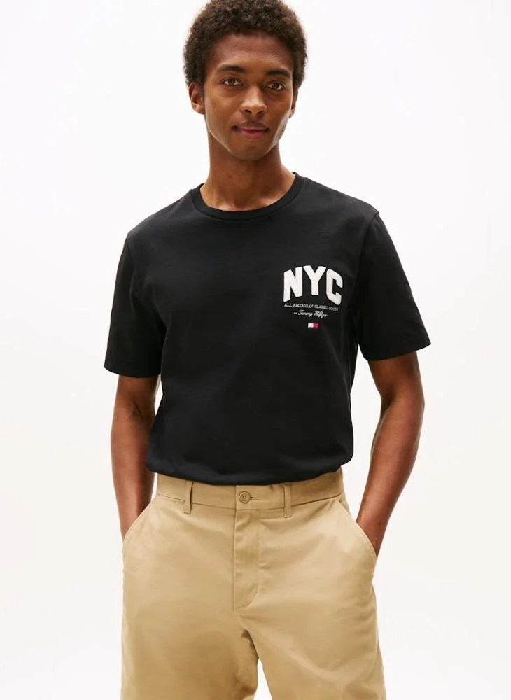 TOMMY HILFIGER Athleisure Logo Appliqué T-Shirt