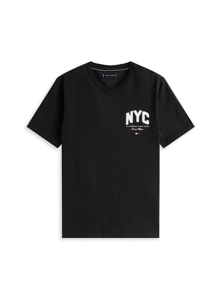 TOMMY HILFIGER  Athleisure Logo Appliqué T-Shirt for Men | Best Price UAE
