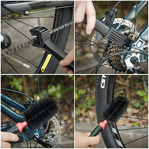 CXWXC Bike Cleaning Kit Including Bicycle Chain Scrubber, Bike Cleaner Brush Tool, Bicycle Chain Cleaning Agent,Chain Lube - Image 5