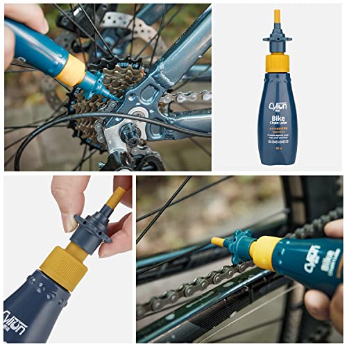 CXWXC Bike Cleaning Kit Including Bicycle Chain Scrubber, Bike Cleaner Brush Tool, Bicycle Chain Cleaning Agent,Chain Lube - Image 3