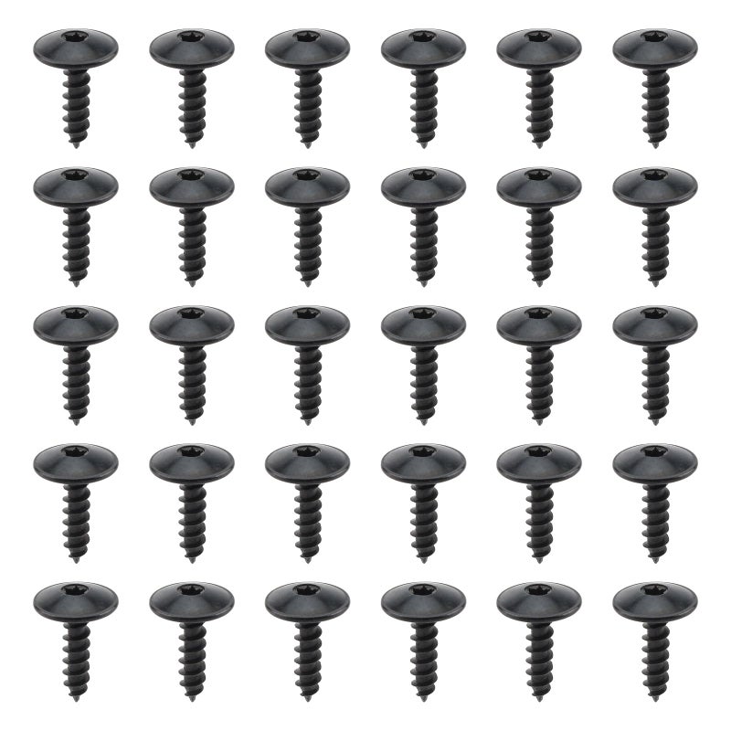 GoaMotors 30pcs N90892001 M5212 x 19mm T25 Torx Fender Liner Splash Guard Under Cover License Bracket Truss Head Tapping Screw Bolt Fit for VW for Audi for Porsche N90775001 Automotive Body Screws