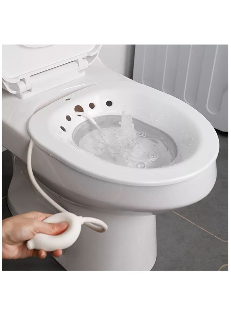 Bloch A bathroom sink equipped with a bidet above the toilet to avoid squatting and relieve pain for hemorrhoid patients, pregnant women and the postpartum period, 39*12 cm  - Image 4