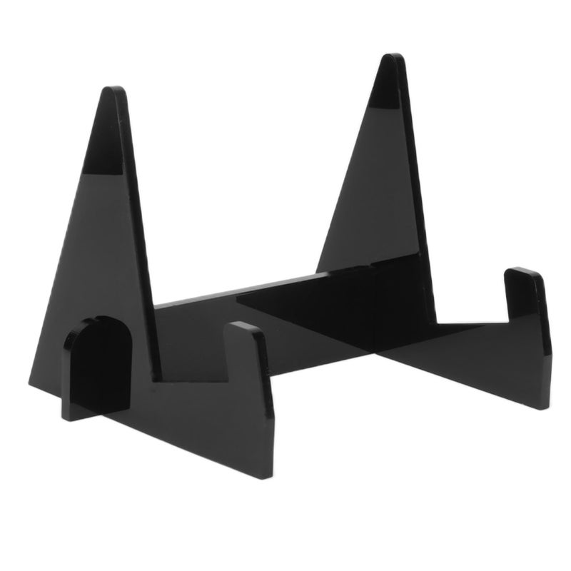 Acrylic Book Display Stand Book Holder Bookrack Bookshelf Office Bookcase for Kitchen HomeBlack - Image 1