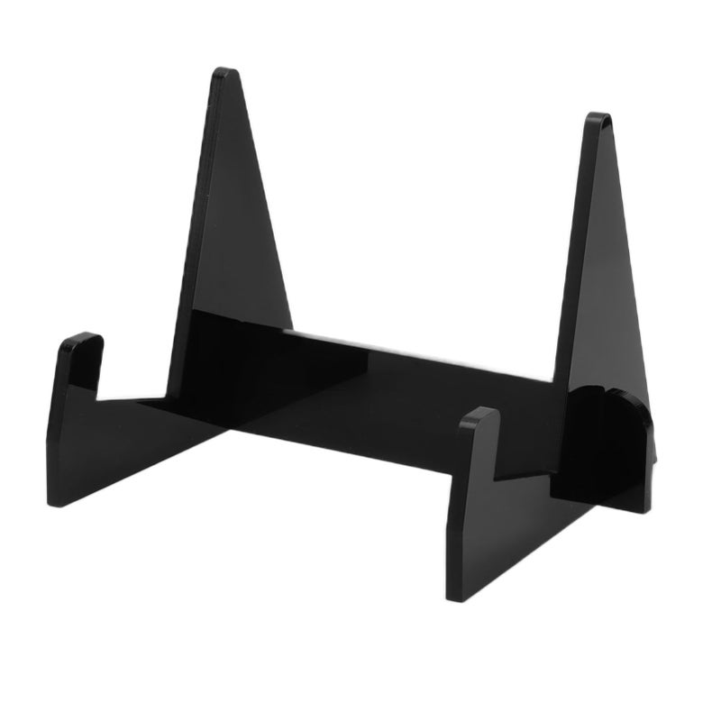 Acrylic Book Display Stand Book Holder Bookrack Bookshelf Office Bookcase for Kitchen HomeBlack - Image 2