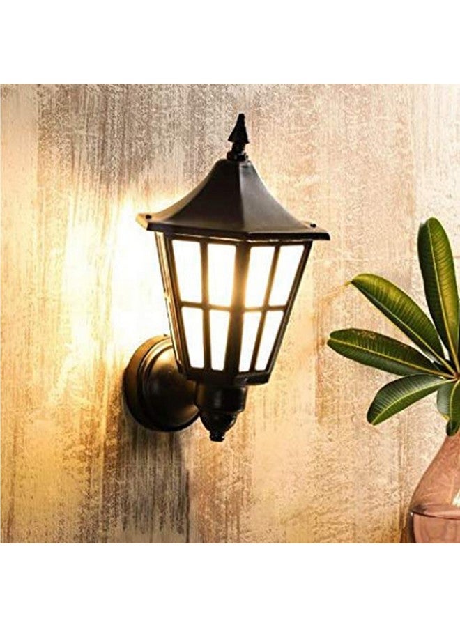 DarkVision Matte Black Wall Light Lamp Modern or Contemporary Fixture Ideal for Bedside, Bedroom Living Room, Kitchen, Bathroom and Home Decor (B22 Holder) (Without Bulb) (Hurricane) - Image 1