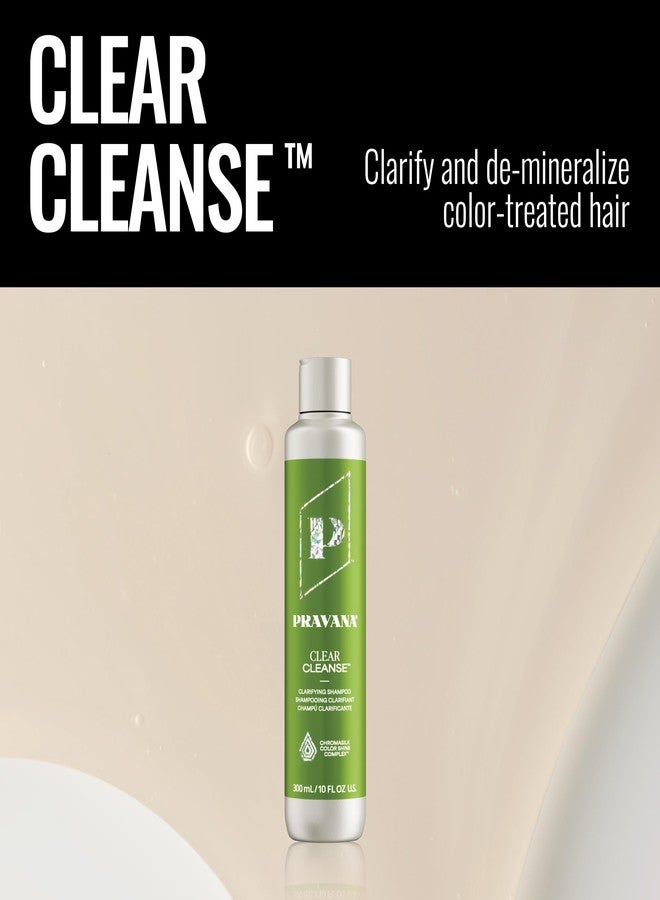 Pravana Clear Cleanse Mineral Diminishing Shampoo | For Clarifying Color-Treated Hair | Instantly Removes Hard Water Deposits | Hydrates, Energizes, Volumizes | Eliminates Discoloration | 10 Fl Oz - Image 5