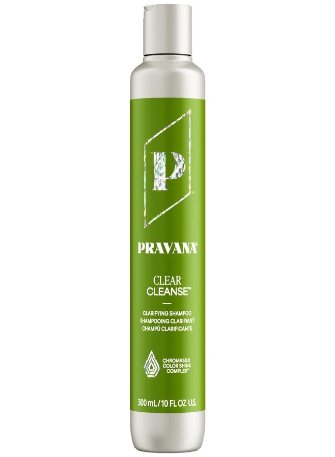 Pravana Clear Cleanse Mineral Diminishing Shampoo | For Clarifying Color-Treated Hair | Instantly Removes Hard Water Deposits | Hydrates, Energizes, Volumizes | Eliminates Discoloration | 10 Fl Oz - Image 1