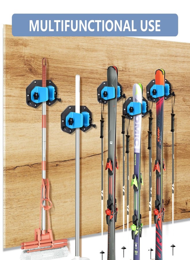 Hikeen Ski Wall Mount, Snowboard Wall Mount, Wall Mounted Ski Storage Rack for Garage Organizer System, Fits Any Ski/Snowboard Display(1Pack) - Image 5