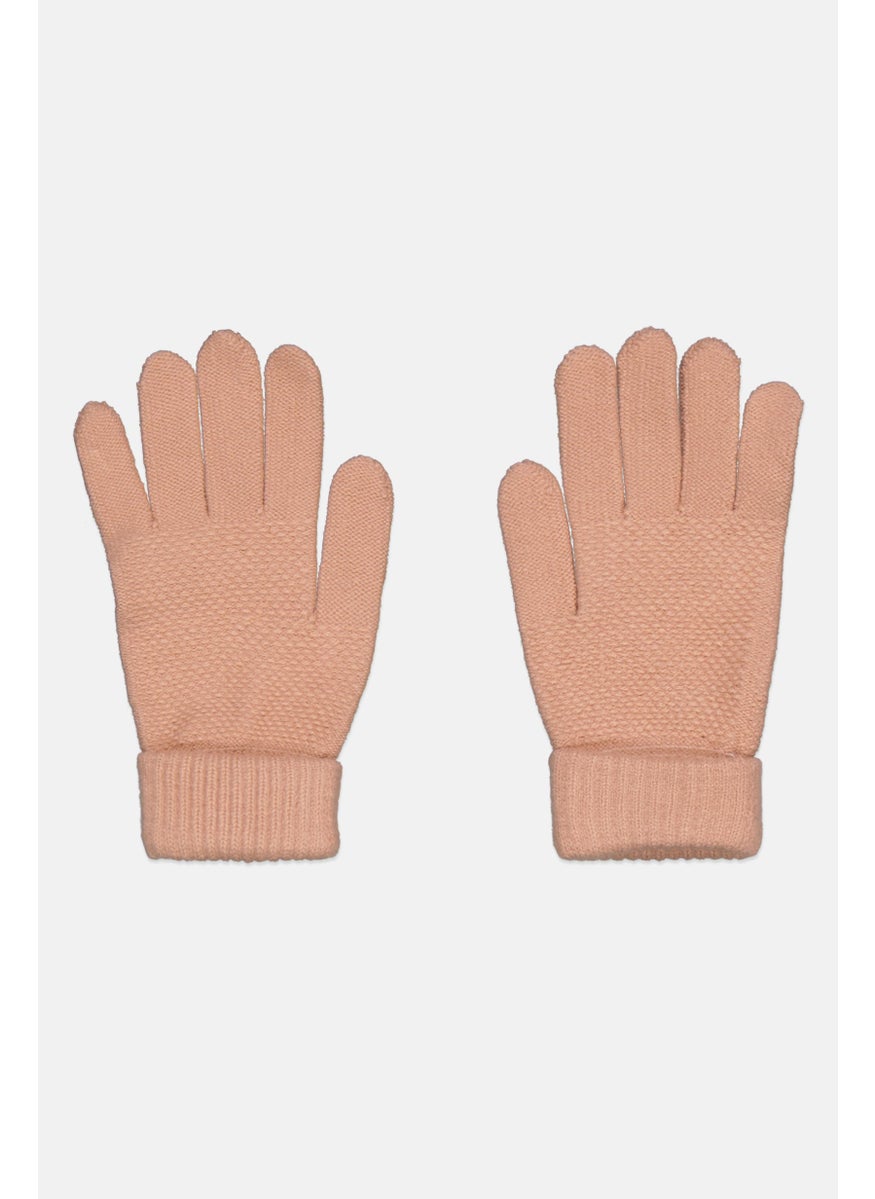Rampage - Women 1 Pair Knitted Glove, Peach - Image 1