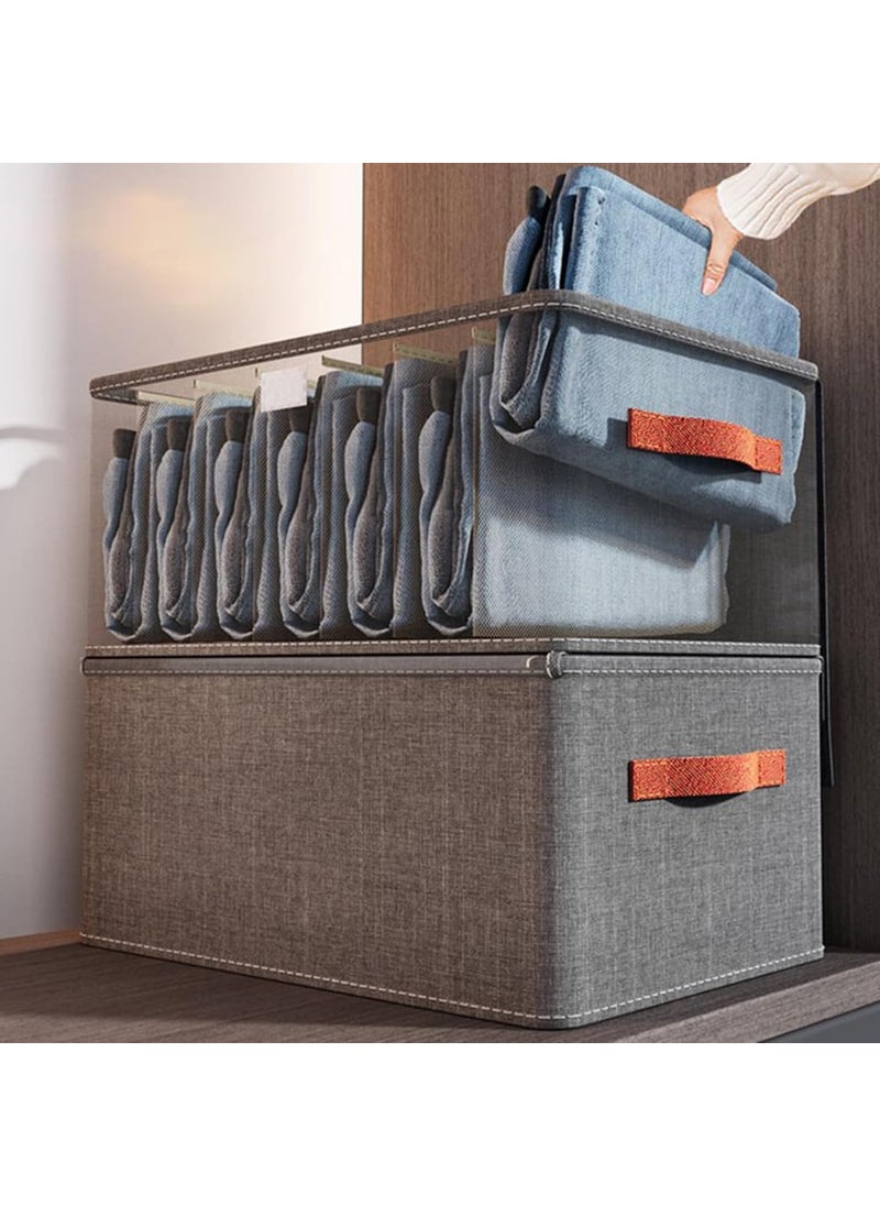 KRLZ Portable Cloth Wardrobe with Steel Frame Stand Large Capacity Drawer Organizer for Clothes and Jeans Foldable and with Optional Cover Available for Store Use
