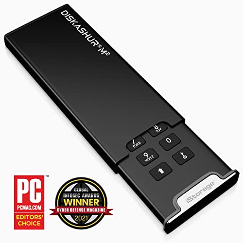 iStorage diskAshur M2 2TB - PIN authenticated, Hardware encrypted USB 3.2 Portable SSD - Ultra-Fast - FIPS Compliant - Rugged & Portable - Image 2