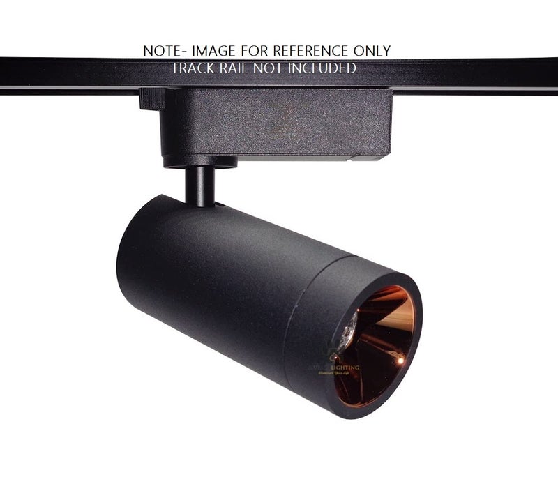 Mufasa 12 Watts Black Body Rose Gold Finish LED Track Light Spot Light/Focus Light (for Track/TrackRail System) | Track Rail NOT Included | (Warm White) - Image 4