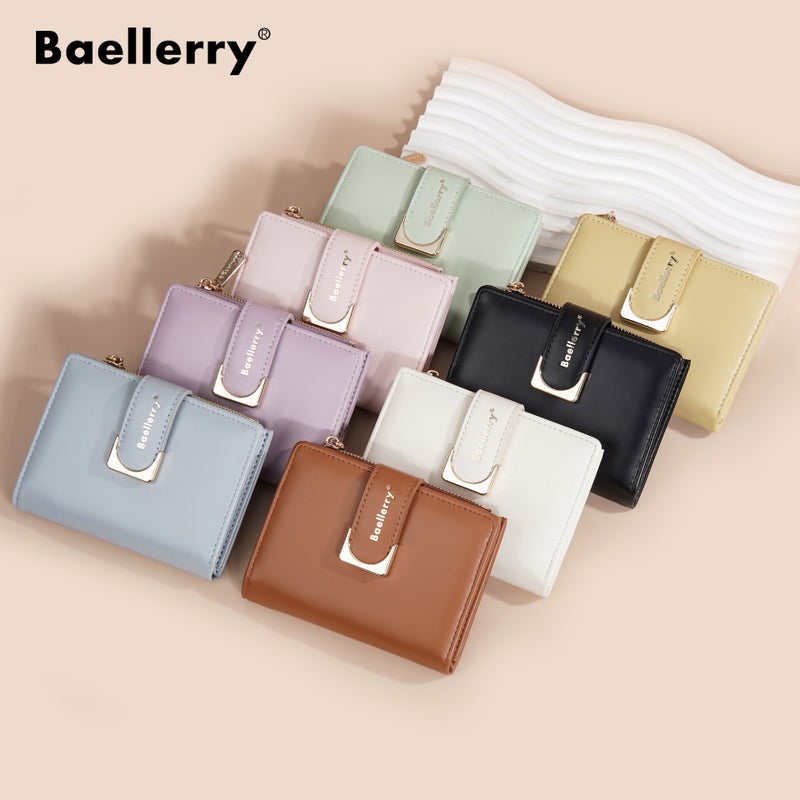 New Women''s Short Wallet baellerry Niche Zipper Two-fold Coin Purse Fashion Ins Card Bag for Women - Image 5
