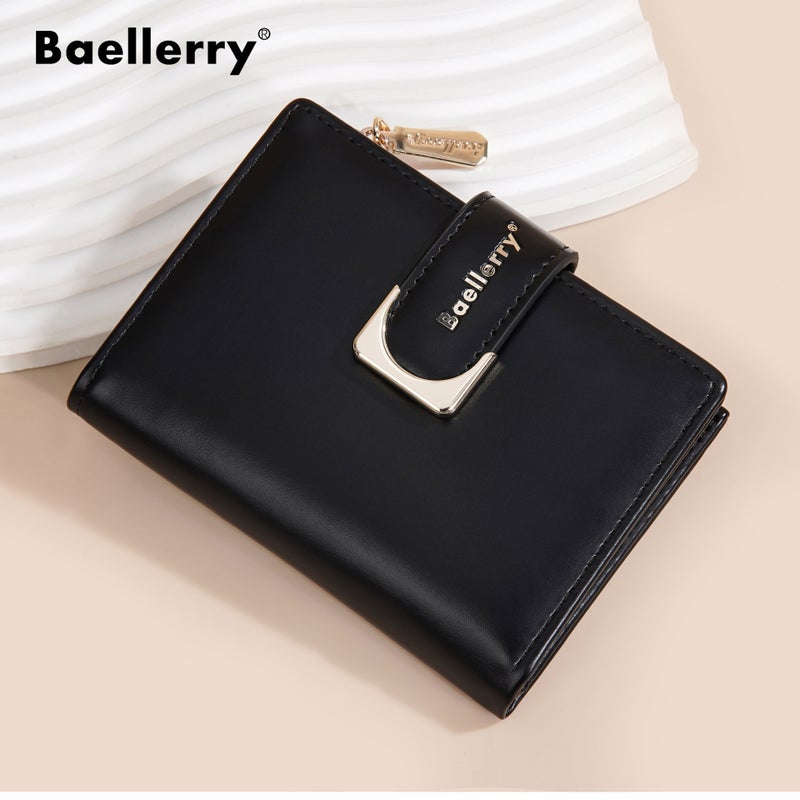 New Women''s Short Wallet baellerry Niche Zipper Two-fold Coin Purse Fashion Ins Card Bag for Women - Image 3