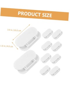 KASTWAVE Wall Mount Cable Holder 10 Pack Socket Fixed Sticker Wall Bracket Self-Adhesive Power Strip Holder Power Strip Holder Fixator Adhesive Power Strip Mount Power Strip Fixing Tool  - Image 5