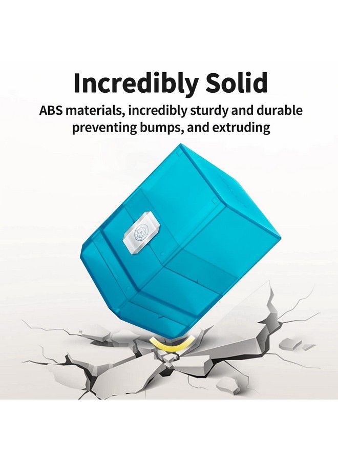 Sooez Heavy Duty Mtg Deck Card Box With Dice Storage 100+ Deck Case Boulder Perfect Deck Holder For Mtg Commander/Yugioh/Pokemon/Tcg And Sports Cards (Tiffany Green)  - Image 4