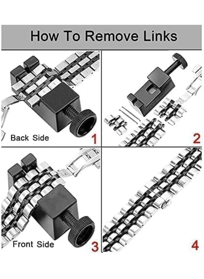 دادو سوار ساعة صلب منحني 5 خرز من الفولاذ المقاوم للصدأ متوافق مع ساعة سامسونج جالاكسي 6 الكلاسيكية 47 43 ملم 5 برو 45 ملم 4 كلاسيكي 46 42 ملم بدون فجوة حزام ساعة معدني - Image 2