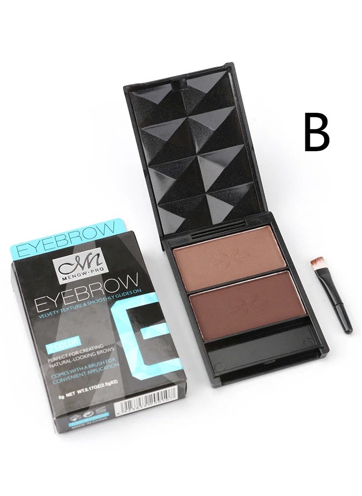 Me Now - MeNow Eyebrow Powder longlasting & waterproof ,Brown   #B - Image 1