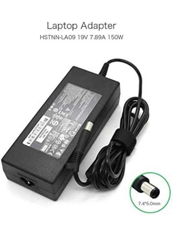 Terabyte 19V 7.89A 150W Laptop ac Charger Compatible for HP Omni 100 MS200 MS218CN HSTNN-LA09 462603-001 PA-1151-03 AC Adapter （7.4 * 5.0mm） - Image 1
