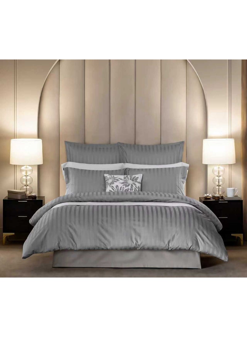 Elegant Soft Cotton King Size Duvet Cover Set – 6 Pieces Bedding Set (220×240 cm)