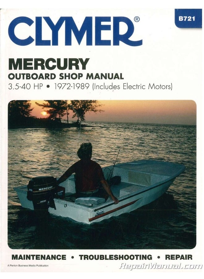 Mercury 3.5-40 HP Outboards Includes Electric Motors (1972-1989) Service Repair Manual 